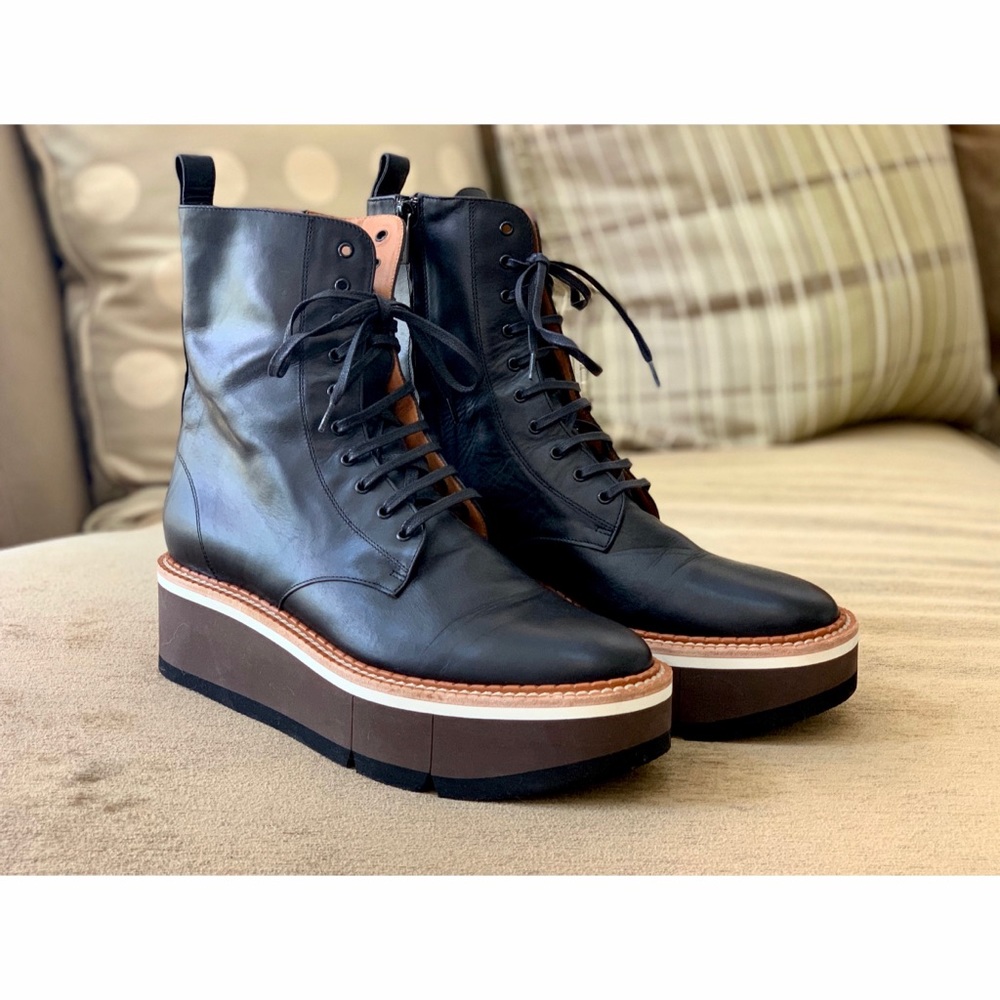 Robert Clergerie || British Leather Combat Boots